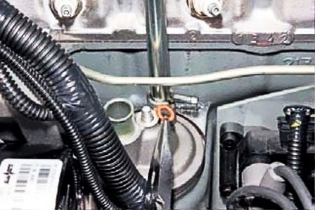 Limpieza del sistema de ventilación del cárter del motor VAZ-2123