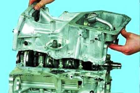 Снятие и установка масляного картера двигателя Hyundai Solaris