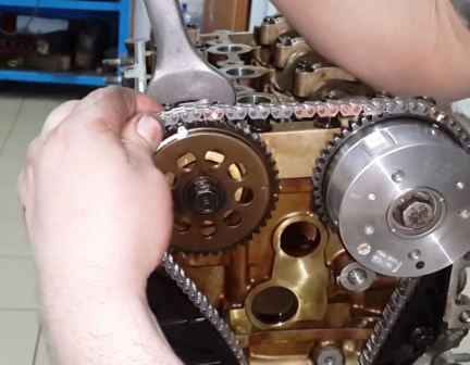 How to replace timing chain for Hyundai Solaris engine