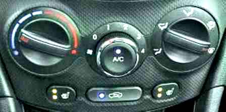 Hyundai Solaris car heating and air conditioning design