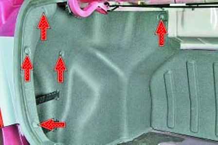 Зняття та встановлення деталей багажника Hyundai Solaris