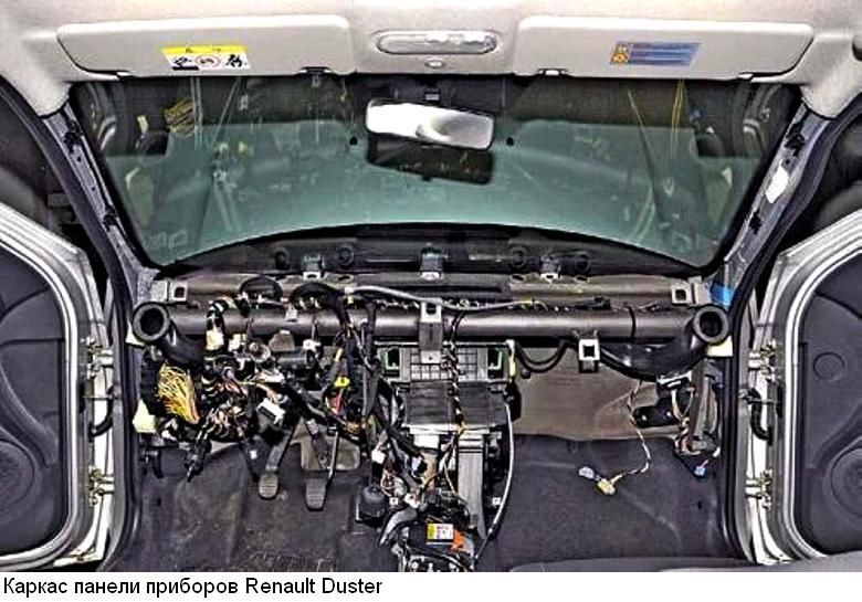 Как снять панель приборов Renault Duster