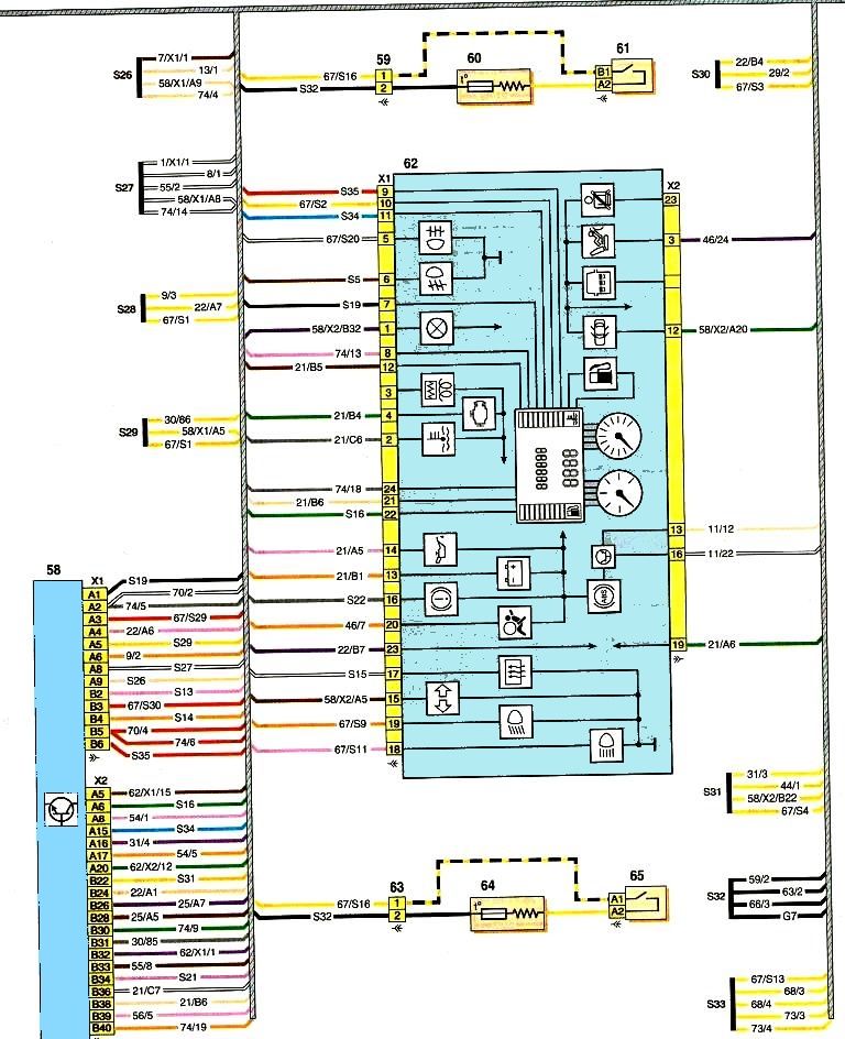 Nissan Almera body front wiring diagram