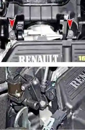 Removing the Renault Duster air filter element and housing