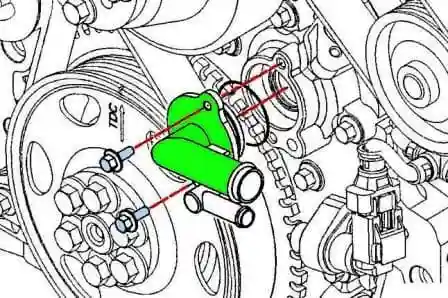 Checking and replacing elements of the ISF3.8 oil system