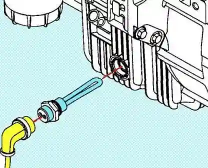 Checking and replacing elements of the ISF3.8 oil system