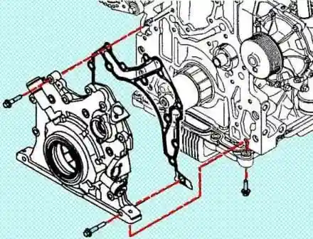 Checking and replacing elements of the ISF3.8 oil system