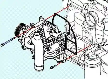 Checking and replacing elements of the ISF3.8 oil system