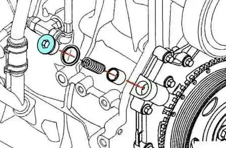 Checking and replacing elements of the ISF3.8 oil system