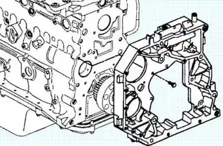 Removing and installing Cummins ISF3.8 timing gear