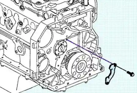 Extracción e instalación del engranaje de distribución Cummins ISF3.8