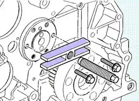 Removing and installing Cummins ISF3.8 timing gear