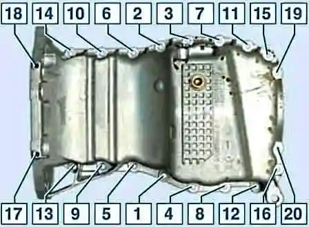 Desmontaje del bloque de cilindros del motor K4M