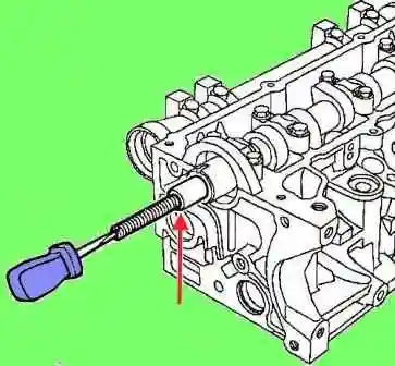 Replacing the camshaft seals of the K4M engine