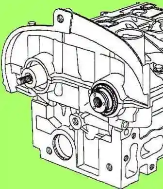 Replacing the camshaft seals of the K4M engine