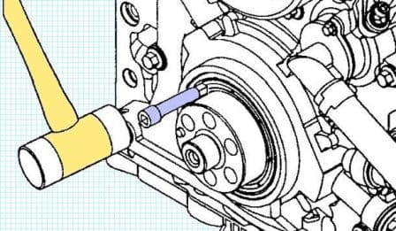 Cummins ISF3.8 иінді білігінің алдыңғы май тығыздағышын ауыстыру