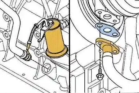 Снятие элементов системы впуска воздуха Cummins ISF3.8