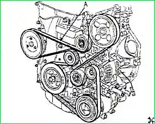 Снятие и установка цепи привода ГРМ и балансирного механизма двигателя G 2.0–2.4 DOHC