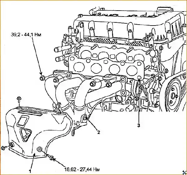 Снятие и установка головки блока цилиндров двигателя G 2.0–2.4 DOHC