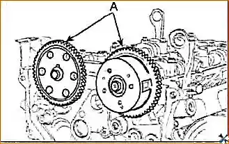 Снятие и установка головки блока цилиндров двигателя G 2.0–2.4 DOHC