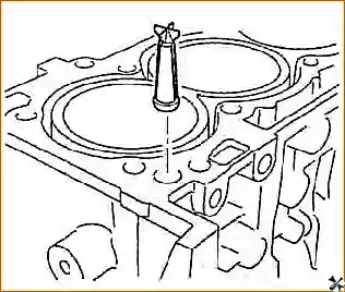 Снятие и установка головки блока цилиндров двигателя G 2.0–2.4 DOHC