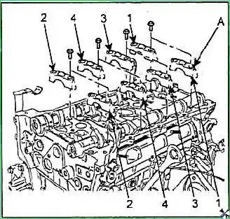 G2.0–2.4DOHC қозғалтқышындағы клапан саңылауларын тексеру және реттеу