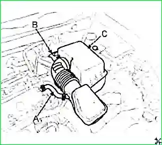 Снятие и установка двигателя G 2.0–2.4 DOHC
