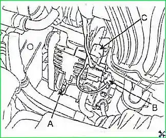 Снятие и установка двигателя G 2.0–2.4 DOHC