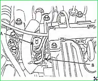 Снятие и установка двигателя G 2.0–2.4 DOHC