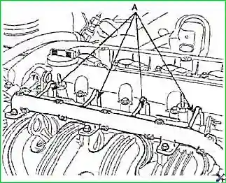 Снятие и установка двигателя G 2.0–2.4 DOHC