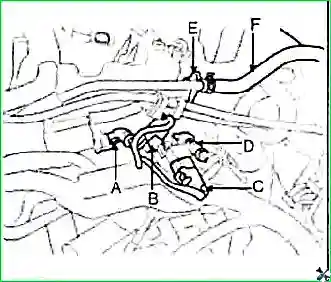 Снятие и установка двигателя G 2.0–2.4 DOHC