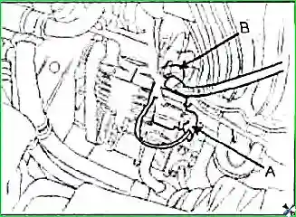 Снятие и установка двигателя G 2.0–2.4 DOHC