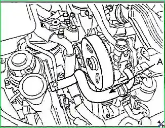 Снятие и установка двигателя G 2.0–2.4 DOHC