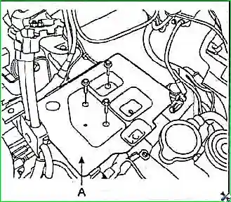 Снятие и установка двигателя G 2.0–2.4 DOHC