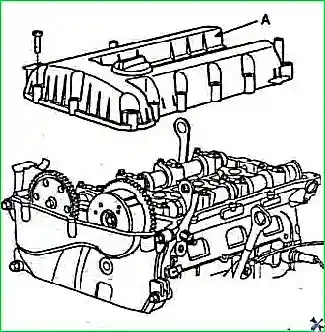 Снятие и установка цепи привода ГРМ и балансирного механизма двигателя G 2.0–2.4 DOHC