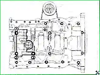 Снятие и установка цепи привода ГРМ и балансирного механизма двигателя G 2.0–2.4 DOHC