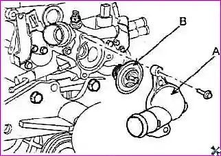 Проверка и ремонт системы охлаждения двигателя G 2.0-2.4 DOHC