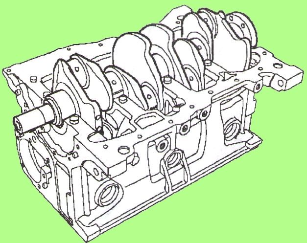Загальний порядок розбирання блоку циліндрів двигуна К4М