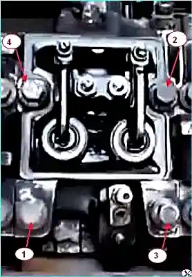 Cylinder head bolt tightening diagram