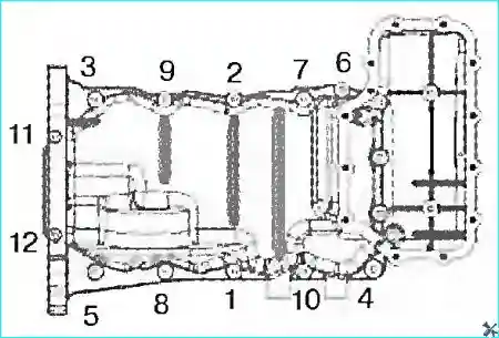 Установка коленчатого вала