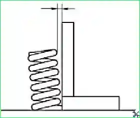 Измерение отклонения от перпендикулярности оси клапанной пружины