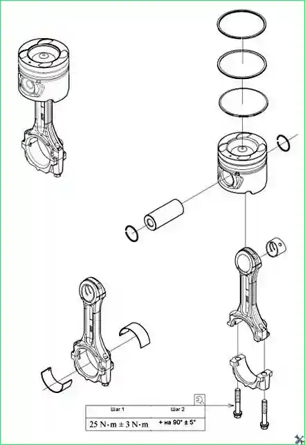 Ремонт поршневой двигателя