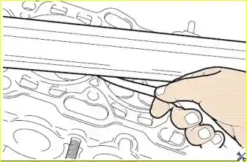 Проверка плоскости головки цилиндров
