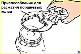 Установка поршневых колец