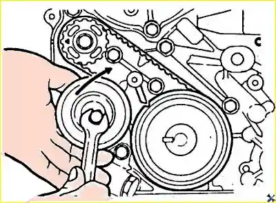 Установка зубчатого ремня привода ГРМ