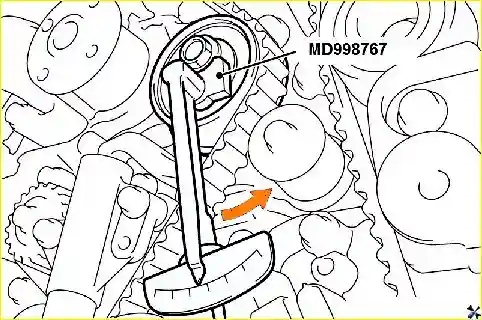 Ослабление и натяжка центрального болта