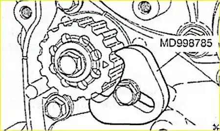 Фиксация зубчатого шкива