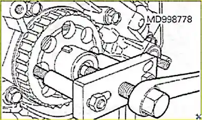Снятие зубчатого шкива