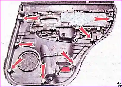 Обивка задней двери – снятие и установка Снятие и установка деталей задней двери автомобиля Hover-H3/H5