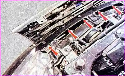 Снятие переднего бампера Передний бампер - снятие и установка автомобиля Hover-H3/H5